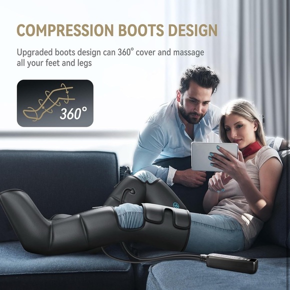 FIT KING Leg Massager with Heat for Circulation Upgraded Full Leg and Foot - Picture 5 of 9